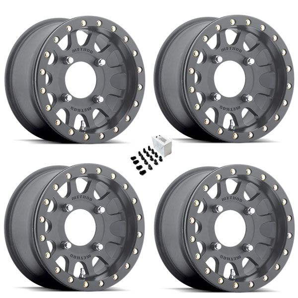 RZR 15 Inch Method 401 Beadlock Wheels Set eBay