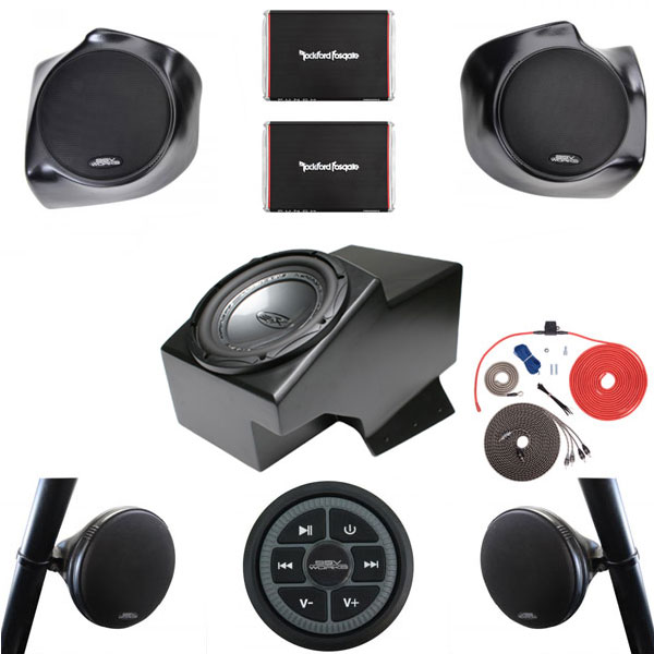 SSV Works 2nd Gen. Polaris Ranger 5 Speaker Stereo Package