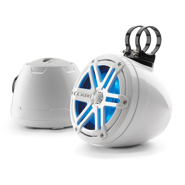 White JL Audio VeX Pods UTV Cage Mounted Speakers Pair