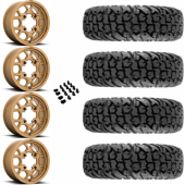 15" KMC KS133 Mesa Bronze & 30" EFX MotoVator Wheel and Tire Package