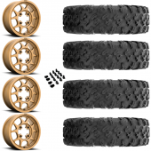 15" KMC KS136 Toro Bronze & 30" EFX MotoRavage Wheel and Tire Package