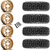 15" KMC KS136 Toro Bronze & 30" EFX MotoVator Wheel and Tire Package