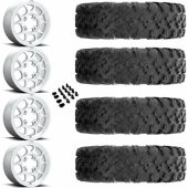 15" KMC KS136 Toro Machined & 30" EFX MotoRavage Wheel and Tire Package