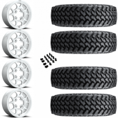 15" KMC KS136 Toro Machined & 30" Nitto Trail Grappler SxS Wheel and Tire Package