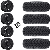 14" Black Rhino Parker UTV Beadlock Black & 31" EFX MotoHammer Wheel and Tire Package