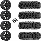 14" Black Rhino Webb UTV Beadlock Black & 30" EFX MotoVator Wheel and Tire Package