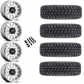 14" Method MR401 Machined & 28" Tensor Regulator Wheel and Tire Package