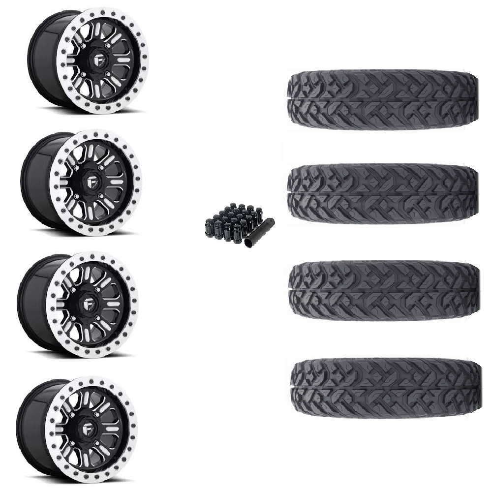 15" Fuel Hardline Beadlock D910 Black & 35" Fuel Gripper T/R/K Wheel