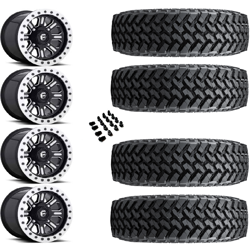 15" Fuel Hardline D910 Beadlock Black Milled & 33" Nitto Trail Grappler