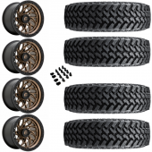 15" Fuel D777 Runner Bronze & 30" Nitto Trail Grappler SxS Wheel and Tire Package