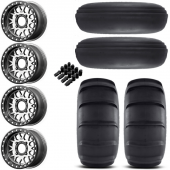 15" KMC Grenade KS235 Beadlock Machine & 32" EFX SandSlinger Wheel and Paddle Tire Package