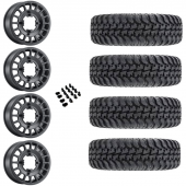 15" Method MR407 Black & 30" Tensor Regulator Wheel and Tire Package