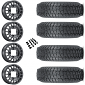 15" Method MR407 Black & 32" GMZ Ivan Stewart Wheel and Tire Package