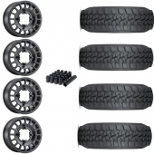 15" Method MR407 Black & 32" Tensor DS Wheel and Tire Package