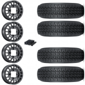 15" Method MR407 Black & 33" Tensor DSR Wheel and Tire Package