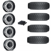 15" Method MR411 Black & 30" Tensor DS Wheel and Tire Package