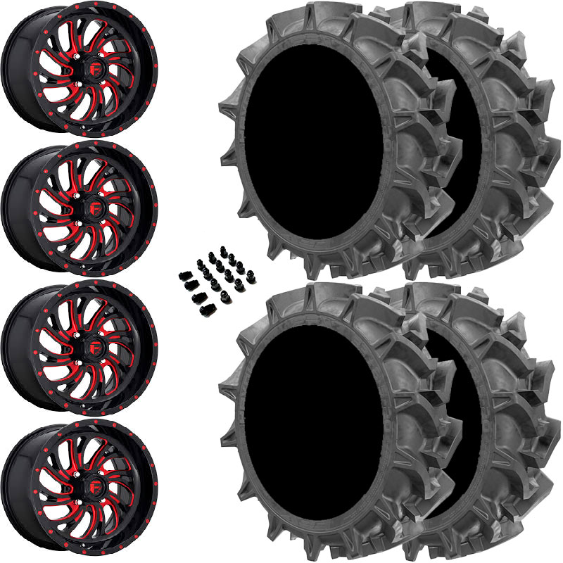 20" Fuel Kompressor UTV D642 Candy Red & 35" EFX MotoHavok Wheel and