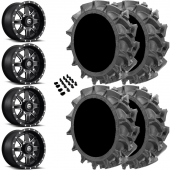 20" Fuel UTV Maverick D538 Black & 35" EFX MotoHavok Wheel and Tire Package