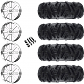 20" MSA M34 Flash Chrome & 34" EFX MotoMTC Wheel and Tire Package