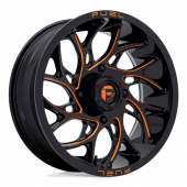 Fuel Runner D780 Wheel Black Milled Orange