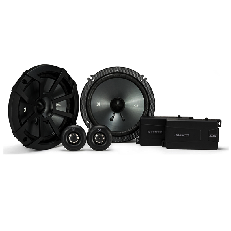 Kicker 6.5" CS Component Speakers Pair .75" Tweeters 4Ohm