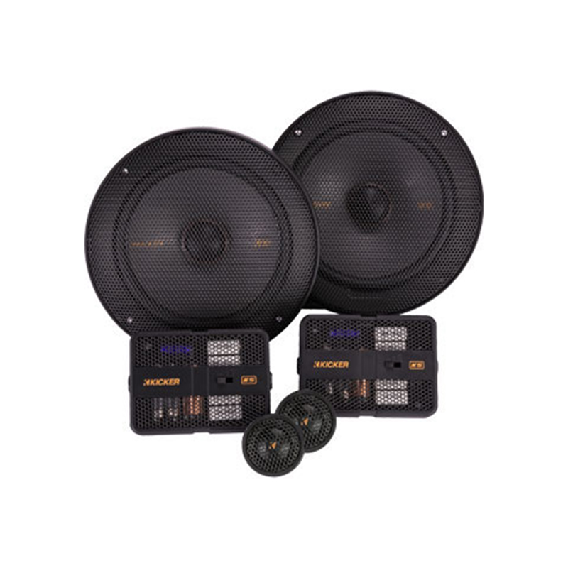 Kicker KS 6.5" Component Speakers Pair 1 Inch Tweeters Side By Side