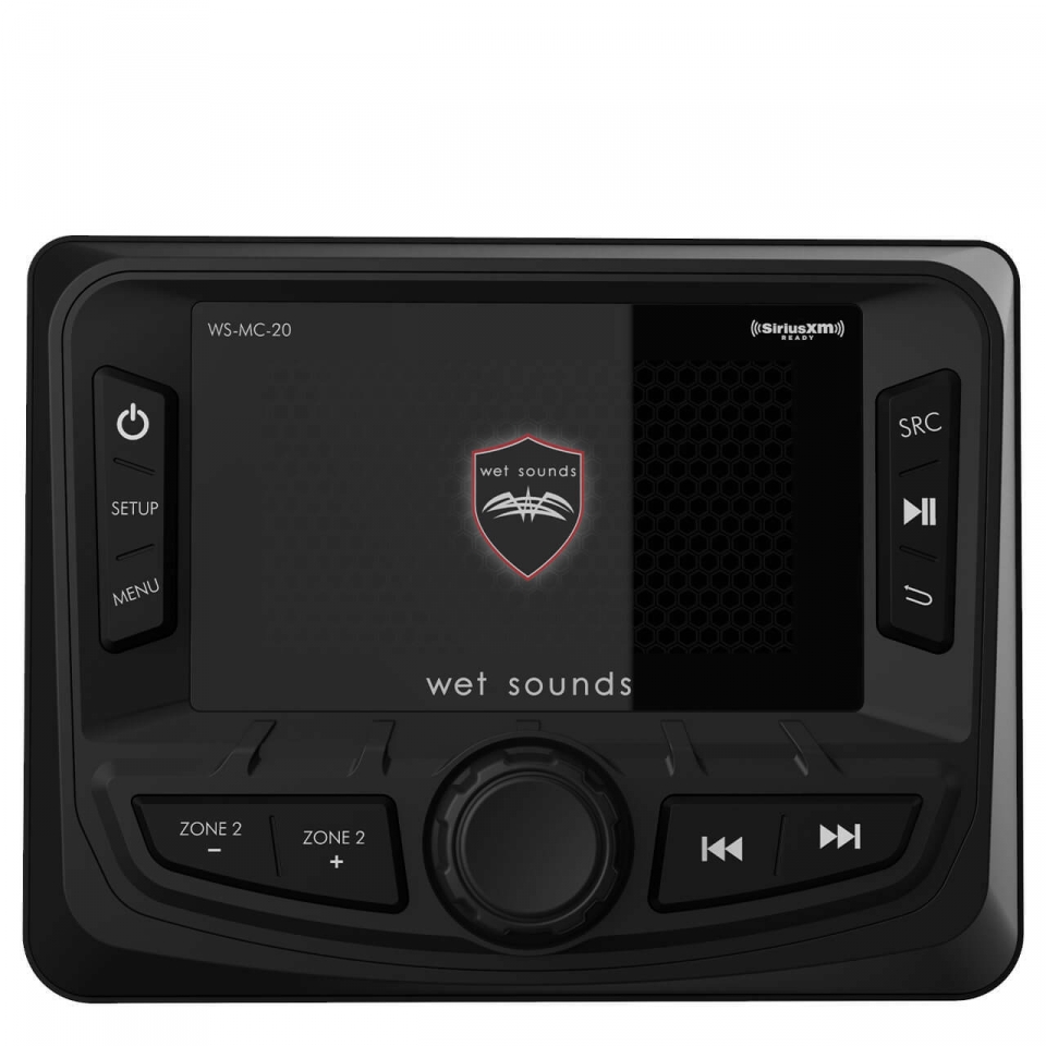 Wet Sounds Digital Media Receiver Marine 3" Display AM/FM/WB Bluetooth