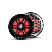 Rockford Fosgate M2-65B M2 6.5" Marine Speakers w/ RGB LEDs Black & Stainless Grilles Pair