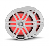 Rockford Fosgate M1-8 M1 8" Marine Speakers w/ RGB LEDs White Pair