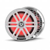 Rockford Fosgate M2-8 M2 8" Marine Speakers w/ RGB LEDs White & Stainless Grilles Pair