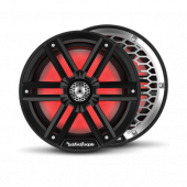 Rockford Fosgate M2-8B M2 8" Marine Speakers w/ RGB LEDs Black & Stainless Grilles Pair