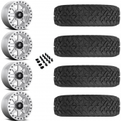 14" Fuel Maverick Beadlock D937 Machine & 28" EFX Gripper R/T Wheel and Tire Package