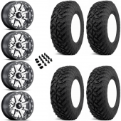 14" MSA M21 Lok Beadlock Charcoal & 32" EFX Gripper R/T-K Wheel and Tire Package