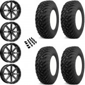 14" MSA M41 Boxer Black/Milled & 28" EFX Gripper R/T-K Wheel and Tire Package