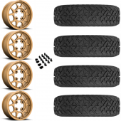 15" KMC KS136 Toro Bronze & 32" EFX Gripper R/T Wheel and Tire Package