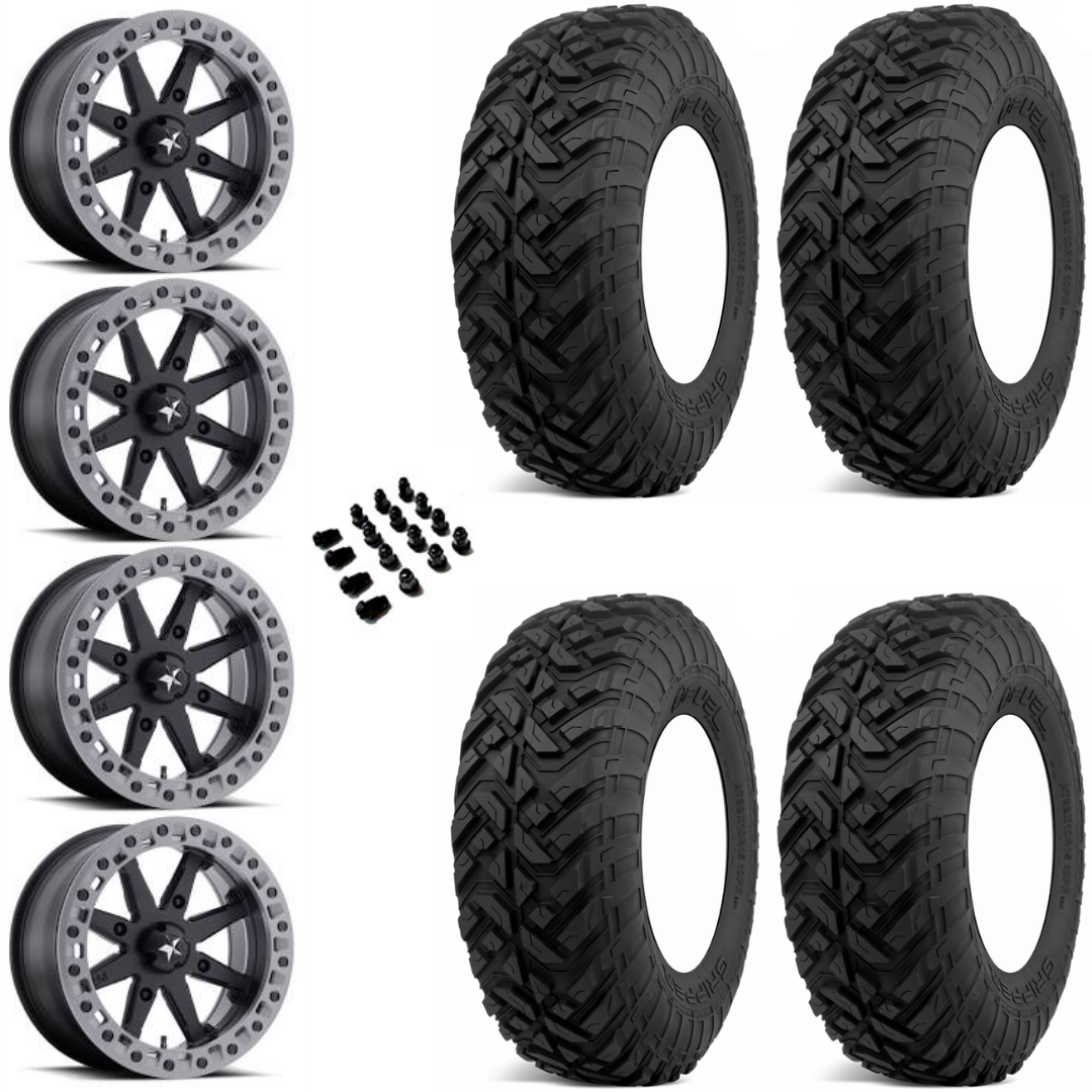 15" MSA M31 Lok2 Beadlock Black & 32" EFX Gripper R/TK Wheel and Tire
