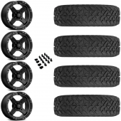 15" MSA M39 Cross Black/Titanium & 32" EFX Gripper R/T Wheel and Tire Package
