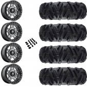 14" Fuel Anza D918 Beadlock Anthracite & 27" EFX MotoMTC Wheel and Tire Package