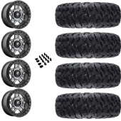 14" Fuel Anza Beadlock D918 Anthracite & 28" EFX MotoClaw Wheel and Tire Package
