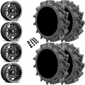 14" Fuel Anza D557 Black & 31" EFX MotoHavok Wheel and Tire Package