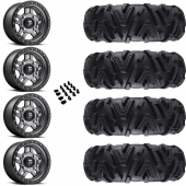 14" Fuel Anza D558 Anthracite & 26" EFX MotoMTC Wheel and Tire Package