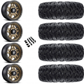 14" Fuel Anza D583 Bronze & 28" EFX MotoClaw Wheel and Tire Package