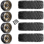 14" Fuel Anza D583 Bronze & 30" EFX MotoRavage Wheel and Tire Package