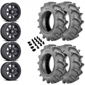 14" Fuel Maverick Beadlock D936 Black & 28" BKT 171 Wheel and Tire Package