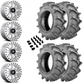 14" Fuel Maverick Beadlock D937 Machined & 28" BKT 171 Wheel and Tire Package