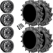 14" Fuel Vector Beadlock D920 Black & 28" EFX MotoHavok Wheel and Tire Package