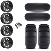 14" KMC Grenade KS135 Black & 29" EFX SandSlinger Wheel and Paddle Tire Package