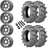 14" KMC KS234 Addict 2 Beadlock Gray & 30" BKT 171 Wheel and Tire Package