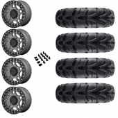 14" KMC KS240 Recon Beadlock Gun Metal & 27" EFX MotoMax Wheel and Tire Package