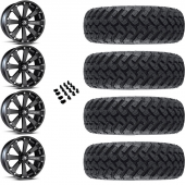 14" MSA M20 Kore Black & 27" EFX MotoHammer Wheel and Tire Package